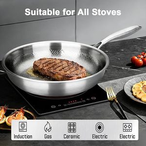 Titanium <strong>Pans</strong> <strong>for</strong> Cooking Non Stick 10 Uncoated Hammered Titanium Pro <strong>Frying</strong> <strong>Pan</strong> Butter Warmer Skillet Induction <strong>Oven</strong> Safe - Product Image 3