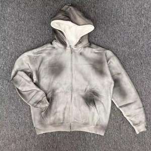 Nouvel Arrivage – Sweats à Capuche Oversize Personnalisés Effet Vieilli Tie-Dye en Molleton Bouclette, Lavage Acide, Effet Délavé Soleil – Service OEM Personnalisé - Product Image 3