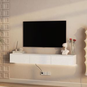 Mobile TV Moderno da Parete da 67 Pollici con LED a 16 Colori, Mobile Intrattenimento da 55, 60, 65 Pollici - Product Image 5