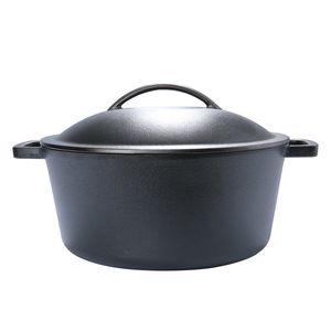 Pentola in Ghisa Smaltata 5qt - Adatta al Forno, Pretrattata, con Manici in Acciaio Inossidabile - Product Image 1