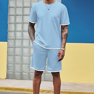 Mens Casual Summer Outfit Manufacturer Cotton Cargo Shorts T Shirt OEM ODM Bulk Supply - Product Image 4