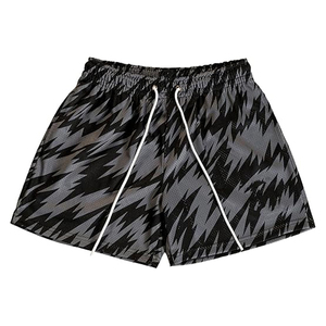 Shorts de course décontractés pour hommes, respirants, à séchage rapide, légers, en maille, 100% polyester, logo personnalisé, vente en gros - Product Image 2