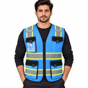 Chaleco de Seguridad Reflectante con Tiras, para Seguridad Personal, Construcción, Alta Visibilidad, Protección Resistente - Product Image 3