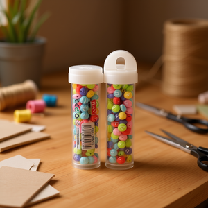 Perles de lettres colorées Ilan Abalorio en boîte 6x6mm 15g pour loisirs créatifs - Product Image 2