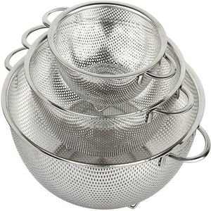 Food Grade Round Stainless Steel Frying Basket with Collapsible Handle for Safe and Hygienic Cooking - Product Image 4