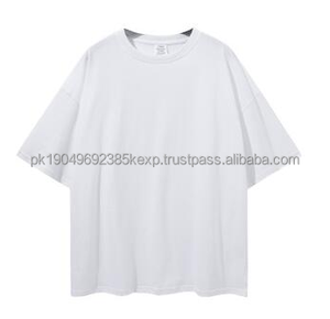 เสื้อยืดโอเวอร์ไซส์ลายกราฟิก ผ้าคอตตอน 100% คุณภาพสูง สำหรับผู้ชาย ขายส่งจำนวนมาก สไตล์สตรีทแวร์ เนื้อผ้าหนา - Product Image 3