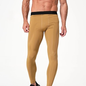 Custom Latest Skin Color Men Engineered Performance Knit Gym Pant Made With High Stretch Fabric With Low Waist Contrast Belt - Product Image 3