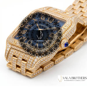 Montre Cartier Santos-Dumont en diamant, 30 mm, rectangulaire, analogique, quartz, or jaune, fermoir déployant, bracelet de luxe unisexe - Product Image 2
