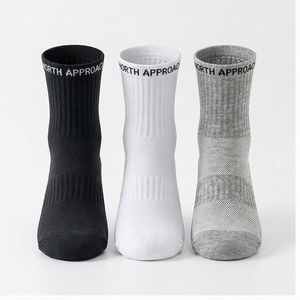 NORTH APPROACH Ankle <b>Socks</b> Solid Color Breathable Running <b>Socks</b> for Adults Summer Season - Product Image 1