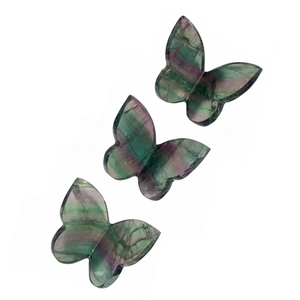 Mariposa de cristal de alta calidad, mariposa voladora de fluorita, piedra curativa, alas talladas en 3D, decoración para el hogar, mayorista - Product Image 5