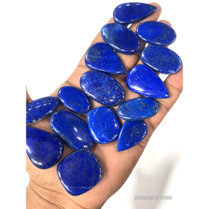 Lapis-lazuli bleu naturel, pierres précieuses brutes, cabochons, formes et tailles variées, environ 20 à 30 mm - Product Image 2