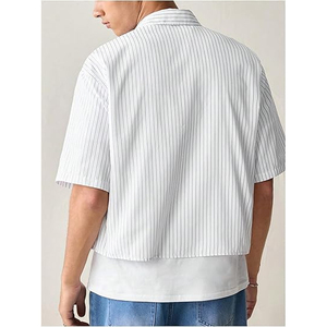 Wholesale Men Plaid Shirt Short Sleeve Casual <b>Check</b> Shirt Lightweight Cotton OEM Supplier Factory - Product Image 2