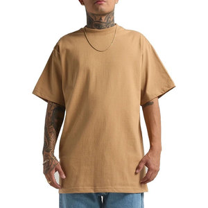 Camiseta Shaka Wear para Hombre, 100% Algodón, Gruesa, Ultra Resistente, 220g, Corte Holgado, Cuello Redondo, Transpirable, de Lujo, Estilo Urbano, Color Verde Sólido - Product Image 6