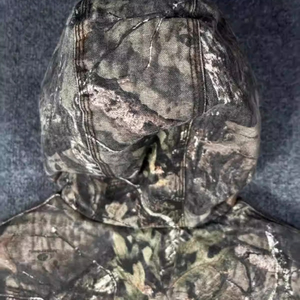 Sudadera con Capucha de Camuflaje Oversize para Hombre con Estampado Completo, Estilo Casual Urbano, Holgada, para Actividades al Aire Libre - Product Image 4