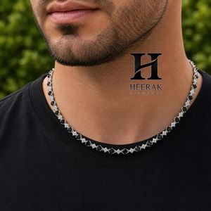 Men's Hip Hop 4-Prong Flower Tennis Necklace 925 Sterling godl <b>Iced</b> <b>Out</b> Bling Cluster <b>Chain</b> Jewelry Wholesale - Product Image 5