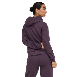 Sudadera con Capucha de Forro Polar para Mujer, Color Sólido, Corte Regular, Manga Larga, Transpirable, de Algodón y Fibra de Bambú, para Otoño - Product Image 5