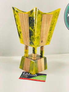 Brûleur d'encens arabe antique de qualité supérieure en bois et résine époxy, porte-bakhoor, décoration d'intérieur à vendre - Product Image 4