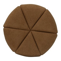 Pouf contemporain moderne durable et portable en tissu rembourré, grand ottoman pour la maison, la chambre, l'hôtel, l'appartement, la villa, meubles