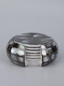 Ensemble de 6 dessous-de-verre en forme de balai, faits à la main, écologiques, classiques, avec support, décoration de table artisanale indienne, cadeau - Product Image 3