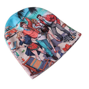 Gorros de Invierno con Diseño OEM, Impresión Digital por Sublimación, Patrón Completo, Logotipo Personalizado, para Correr, Ciclismo, Deportes, Moda Casual - Product Image 5