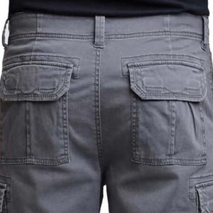 Shorts Cargo Décontractés Homme Taille Haute Élastique Multi-Poches en Polyester/Coton pour l'Été – Vente Chaude en Gros, Personnalisables, 6 Poches - Product Image 5