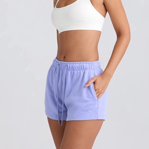 Nouveaux shorts décontractés taille basse pour femmes, doux, confortables, respirants, à séchage rapide, en molleton de coton, fabriqués au Pakistan - Product Image 4