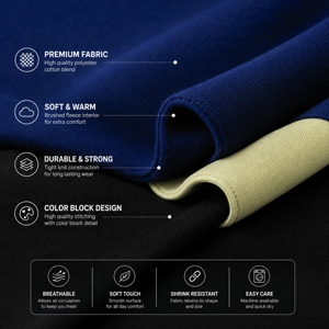 Conjunto Deportivo Prime Power, Sudadera con Capucha y Pantalones Deportivos, Diseño con Bloques de Color, Transpirable, de Poliéster y Algodón, Estilo Deportivo para Adultos - Product Image 6