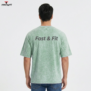 Venta Directa de Fábrica, Camiseta de Alta Calidad con Lavado Ácido Personalizada para Hombre, Ropa Deportiva y Casual, Camiseta Cómoda para Hombre - Product Image 6