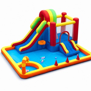 Trampoline gonflable Noco Kids en tissu Oxford, petit château gonflable, couleurs personnalisées, portable, thème <span class=keywords><strong>Fortnite</strong></span>, utilisation à domicile, pour l'intérieur - Product Image 1