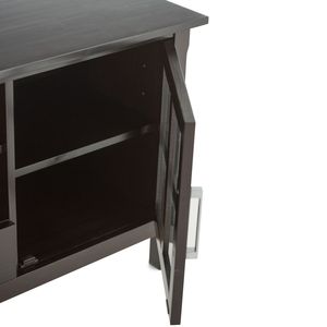 Mobile porta TV Kitchener da 60 pollici di larghezza, colore marrone hickory - Product Image 3