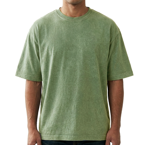 Camiseta Ligera Oversize Estampada para Hombre con Lavado Ácido, Logotipo Personalizado, Ajuste Casual y Regular, Tejido 100% Algodón, Camiseta con Lavado Ácido - Product Image 2