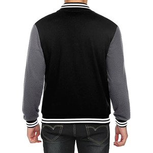 OEM Custom Embroidery logo <b>Letter</b> Silk Satin Bomber Varsity <b>Jacket</b> for <b>Men</b> Bomber Varsity <b>Jacket</b> - Product Image 4