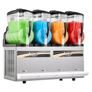 12L Commercial Slushie Machine 4-Tank Frozen <b>Drink</b> Maker with Self-Cleaning Margarita Maker - Product Image 1