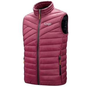 Hot Sale Men's Lightweight Canvas Puffer Vest <b>Waterproof</b> Windproof Breathable Packable Insulated Top Casual Style High Quality - Product Image 6