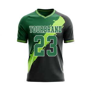 Low Price Best Selling Heat-Transfer Printed Unisex Soccer Jersey Short Customizable Player Name Team Name Quick Dry Sportswear - Product Image 2