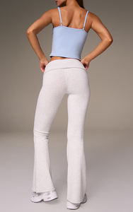Pantalones de Yoga Acampanados de Cintura Alta Elástica para Mujer, al por Mayor, Personalizados, Transpirables, de Secado Rápido, Ligeros, para Entrenamiento, con Efecto Levanta Cadera - Product Image 5