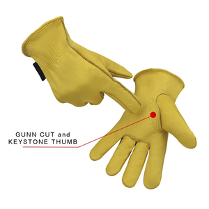 Premium Leather Working Gloves Heavy Duty Protection Gloves Designed for Professional Workers and Industrial <b>Applications</b> - Product Image 5