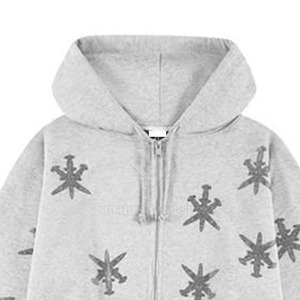 Nuevo Diseño, Sudadera con Capucha para Hombre, de Manga Larga, para Invierno, Mezcla de Algodón, Ecológica, Transpirable, con Pedrería, Precio al por Mayor, Hecha en Pakistán - Product Image 6