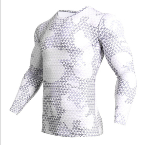 2026 Men's <b>Long</b> <b>Sleeve</b> Rash Guard Yellow <b>Black</b> Sublimation Print Quick Dry MMA BJJ <b>Gym</b> Wear Full <b>Sleeve</b> Compression Shirt - Product Image 3