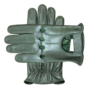 New 2026 Style Vintage Sports Driving Leather <b>Gloves</b>-<b>Touchscreen</b> & Breathable Four Seasons Use - Product Image 6