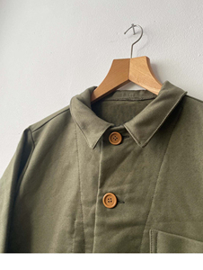 <b>Men</b> Cotton Canvas Chore <b>Jacket</b> Heavy Workwear Coat Button Front <b>Utility</b> Pockets Relaxed Fit Casual Outerwear Fall Season - Product Image 6