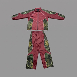 Reflective Stripe Blank Windbreaker Tracksuit - Breathable Mesh - Custom Logo B2B Manufacturer - Product Image 2