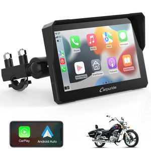 Carpuride W702 Moto 7 pouces Écran tactile étanche GPS Navigation CarPlay/Android Auto Support de guidon Carte mondiale <span class=keywords><strong>Siri</strong></span> - Product Image 2