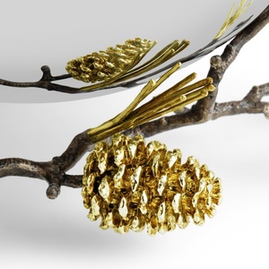 Bol à fruits décoratif moderne de luxe en or, écologique et durable, 2026 Saleem International - Product Image 2