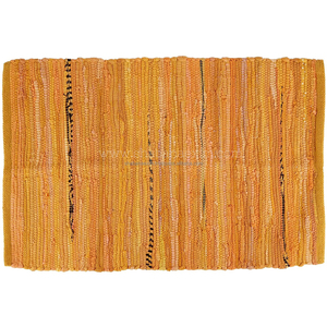 Hermosa alfombra Chindi tejida a mano de algodón trenzado, alfombra hecha a mano India rectangular de alta calidad, Alfombra tejida a mano, reciclaje Multi Chindi - Product Image 5