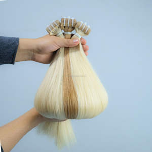 Cinta-en calidad superior vietnamita Remy Virgen Crochet pelo cutícula alineada máquina doble trama recto rizado Afro rizo profundo - Product Image 1