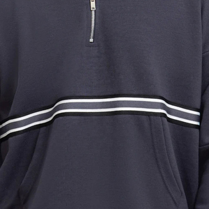เสื้อสเวตเชิ้ตผู้ชายคุณภาพสูงแบบซิป OEM ชุดกีฬาแบบกำหนดเอง เสื้อผ้าลำลองสำหรับฤดูใบไม้ผลิ ชุดวอร์มแบบย้อมสีพื้น ปี 2026 - Product Image 2