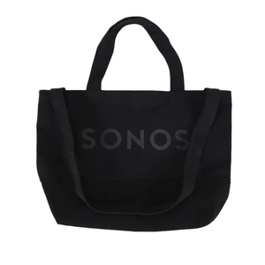 Sac fourre-tout en toile de coton pour femme avec logo personnalisé et motif lettres, longue poignée, idéal pour le week-end, avec poches de rangement en toile pour le shopping - Product Image 1