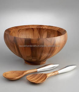 Tazón de Madera Clásico Ecológico de la Mejor Calidad, Hecho a Mano con Diseño de Resina de Madera, Utensilios de Cocina Decorativos - Product Image 6