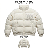 Veste matelassée en polyester premium 300 GSM, respirante, à séchage rapide, chaude, pour l'hiver, rose, gris, noir, impression numérique personnalisée urbaine